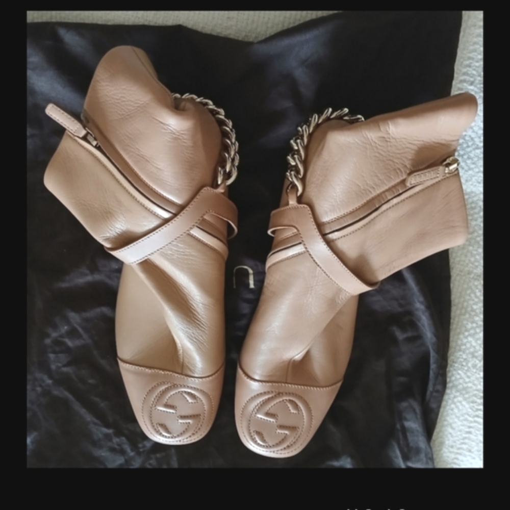 New. Gucci soho  GG  ankle boot, side zipper - Picture 2 of 13